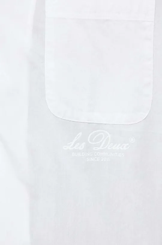 Βαμβακερό πουκάμισο Les Deux λευκό