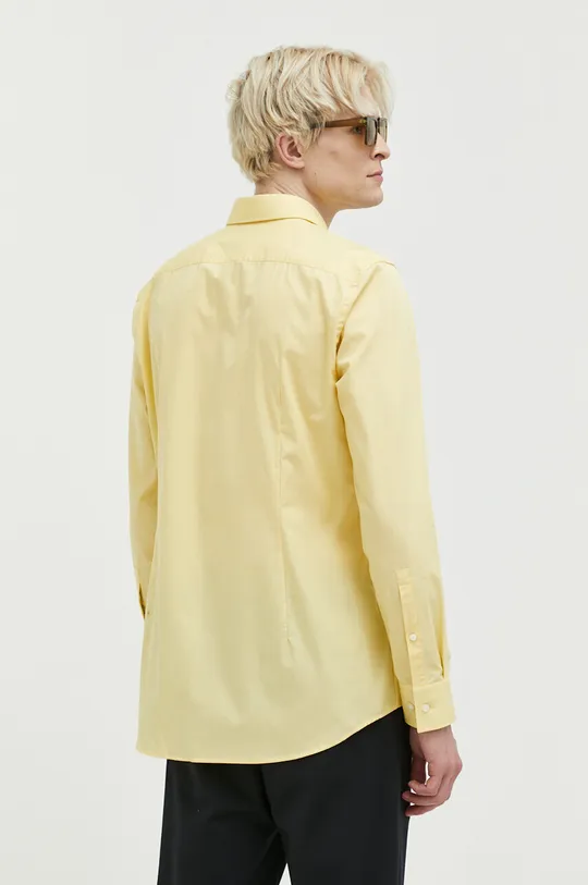 žltá Bavlnená košeľa HUGO