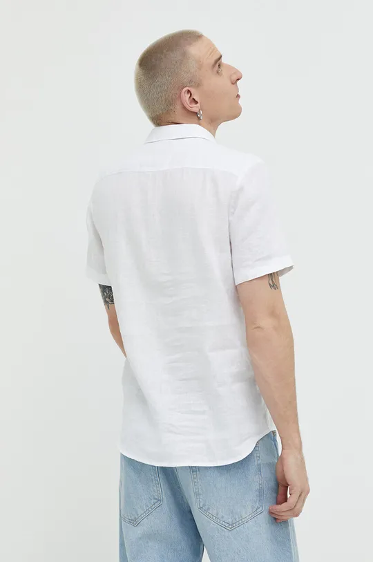 biela Ľanová košeľa HUGO