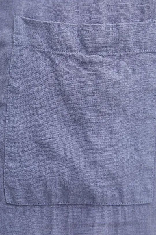 Ľanová košeľa HUGO modrá