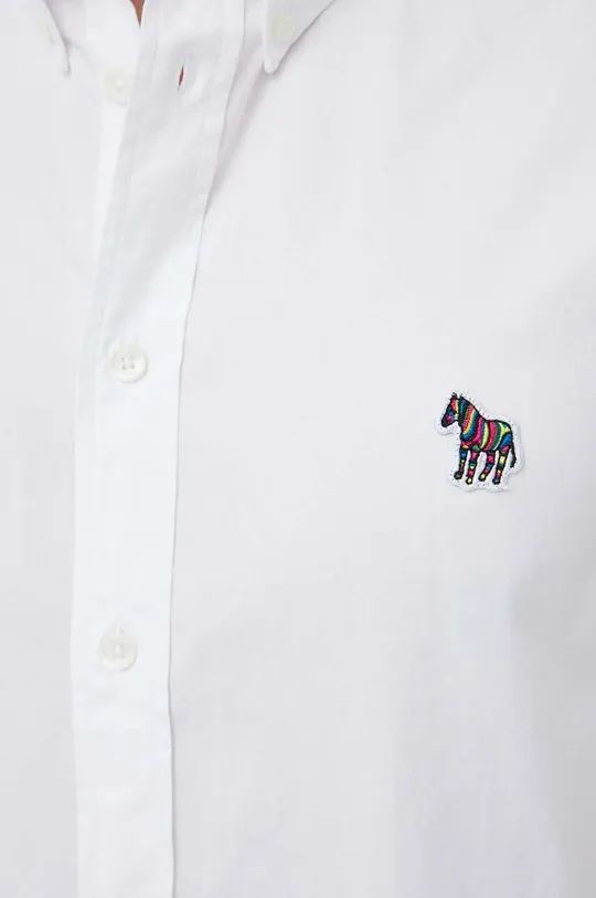 Βαμβακερό πουκάμισο PS Paul Smith λευκό