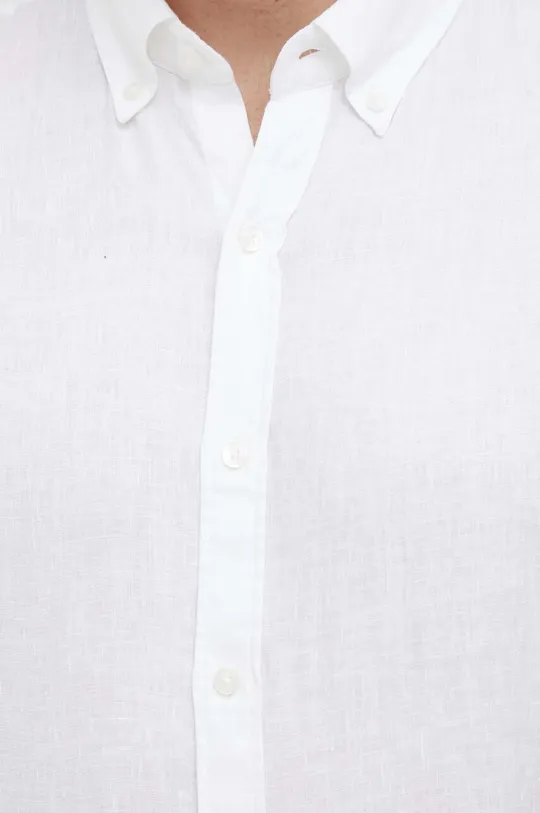 Сорочка з льону Michael Kors білий