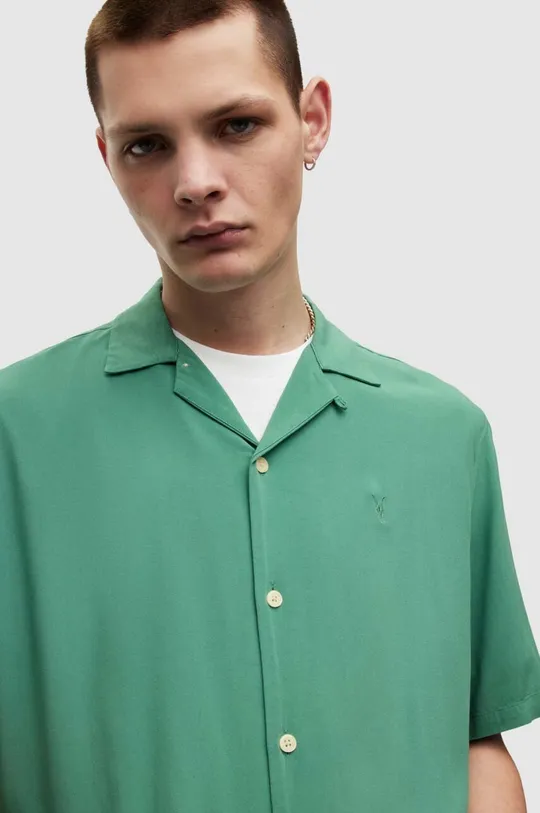 AllSaints koszula VENICE SS SHIRT zielony
