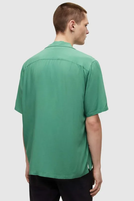 zielony AllSaints koszula VENICE SS SHIRT