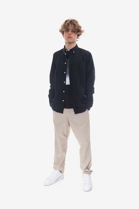 Norse Projects cotton shirt Anton Light Twill navy