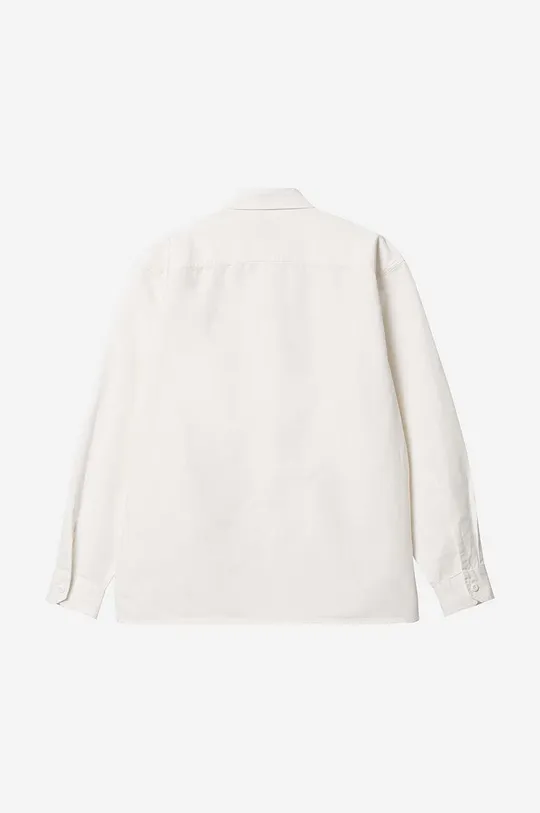 Βαμβακερό πουκάμισο Carhartt WIP Reno Shirt Jac λευκό