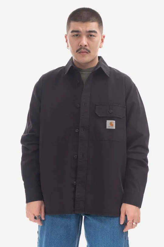 black Carhartt WIP cotton shirt Reno Shirt Jac