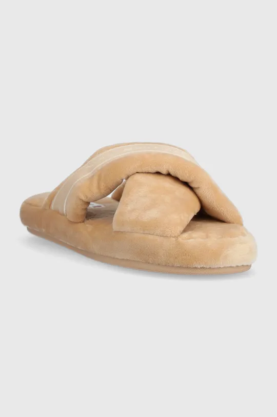 Papuče Tommy Hilfiger Comfy Home Slippers With Straps béžová