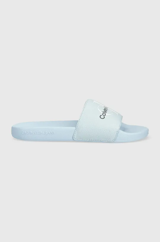 modra Natikači Calvin Klein Jeans SLIDE MONOGRAM CO Ženski