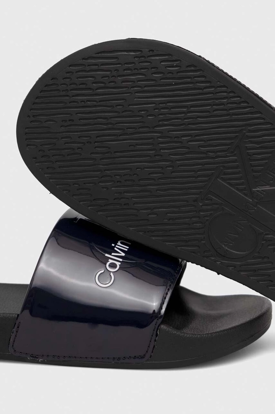 Natikače Calvin Klein Jeans SLIDE METALLIC MONOLOGO Ženski