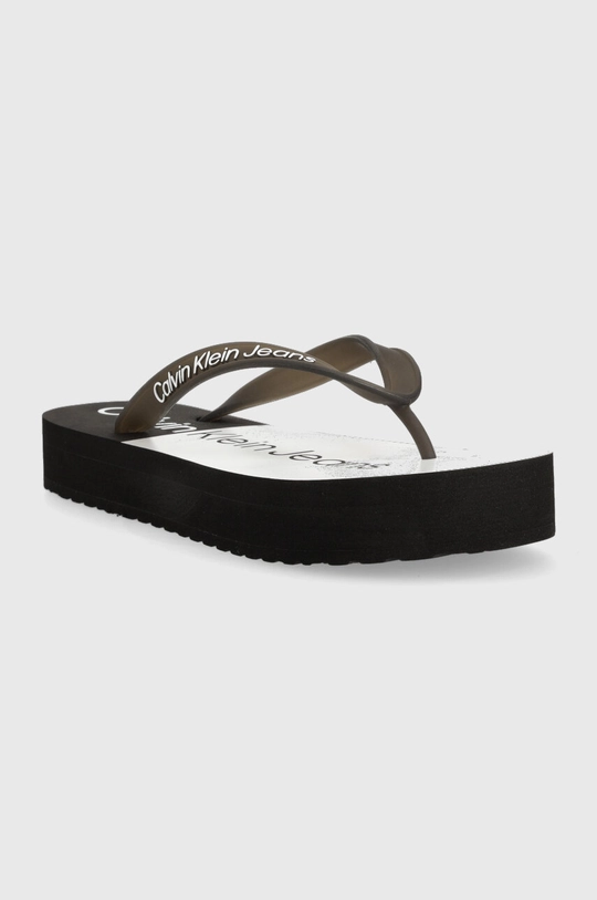 Σαγιονάρες Calvin Klein Jeans BEACH SANDAL FLATFORM μαύρο