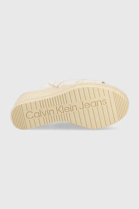 Calvin Klein Jeans klapki WEDGE SANDAL WEBBING Damski