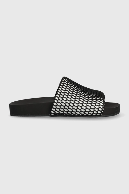 Natikači Calvin Klein Jeans COMFORT SANDAL OVERSIZED MESH črna