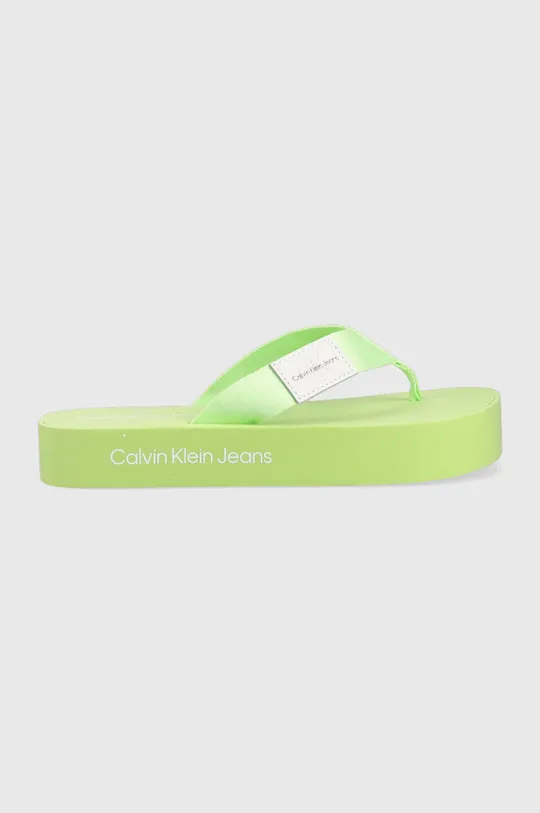 zelena Japonke Calvin Klein Jeans FLATFORM FLIPFLOP Ženski