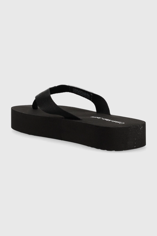 Japanke Calvin Klein Jeans FLATFORM FLIPFLOP  Vanjski dio: Tekstilni materijal Unutrašnji dio: Sintetički materijal, Tekstilni materijal Potplat: Sintetički materijal