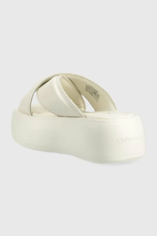 Calvin Klein bőr papucs BUBBLE SLIDE - PAT  Szár: természetes bőr Belseje: természetes bőr Talp: szintetikus anyag