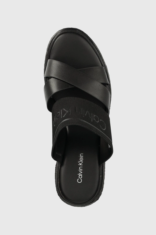 чёрный Шлепанцы Calvin Klein WEDGE 50HH - HE