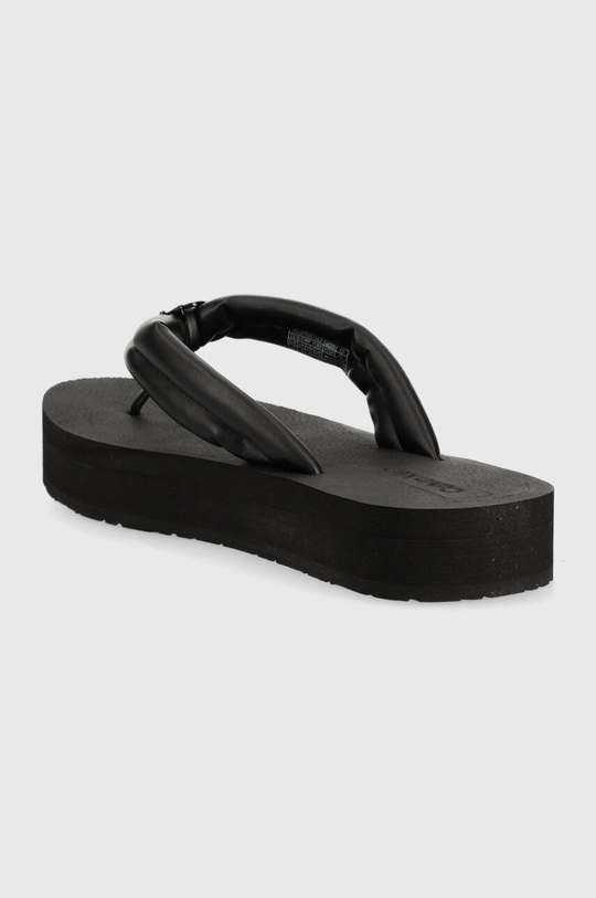 Žabky Calvin Klein FLATFORM FLIP FLOP W/HW  Zvršok: Syntetická látka Vnútro: Syntetická látka Podrážka: Syntetická látka