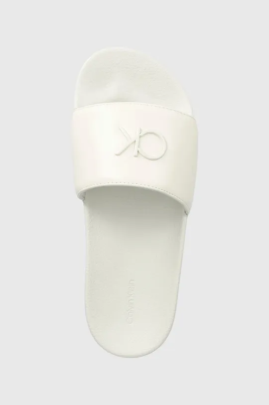 biela Šľapky Calvin Klein POOL SLIDE W/HW