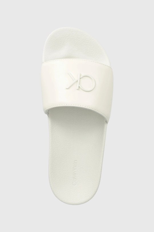 fehér Calvin Klein papucs POOL SLIDE W/HW