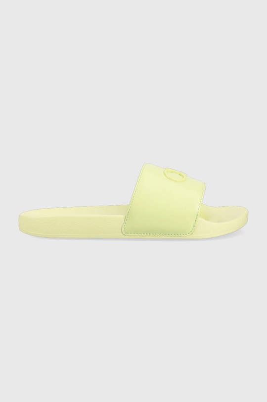 zielony Calvin Klein klapki POOL SLIDE W/HW Damski