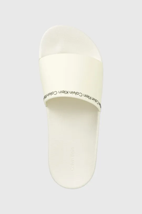 fehér Calvin Klein papucs RUBBER POOL SLIDE