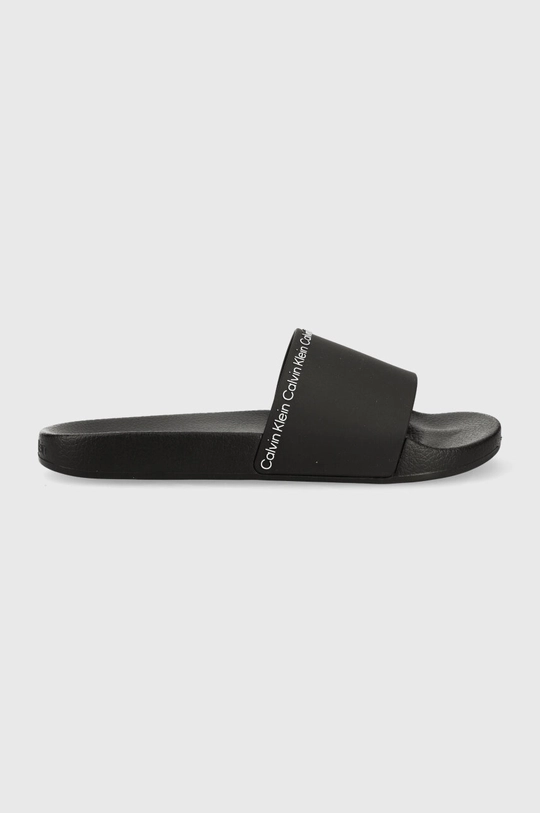 czarny Calvin Klein klapki RUBBER POOL SLIDE Damski