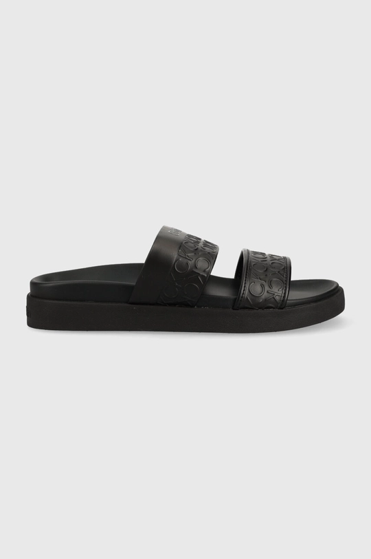 czarny Calvin Klein klapki ERGO SLIDE - HF MONO Damski