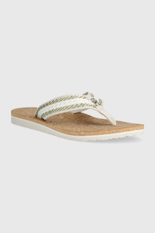 Žabky Tommy Hilfiger TH CORK SANDAL biela