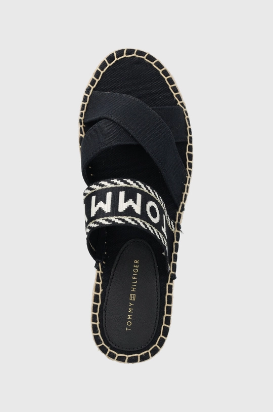 granatowy Tommy Hilfiger klapki SEASONAL WEBBING SANDAL