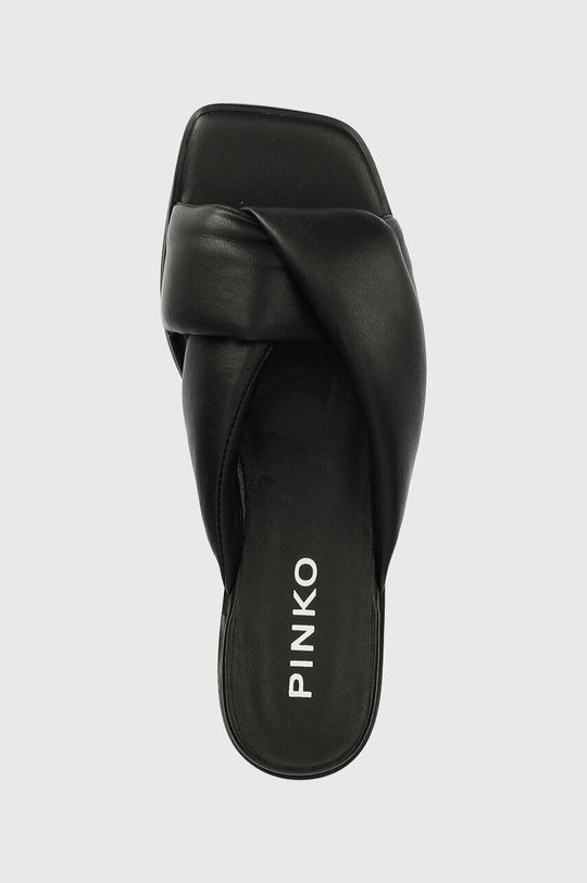 černá Kožené pantofle Pinko Pauline