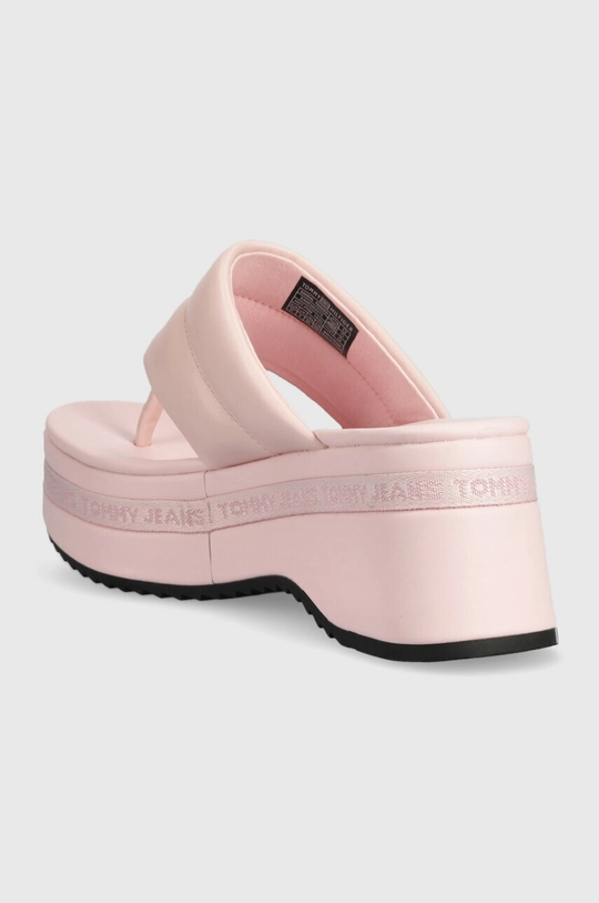 Tommy Jeans japonki skórzane SANDAL PADDED Cholewka: Skóra naturalna, Wnętrze: Materiał syntetyczny, Podeszwa: Materiał syntetyczny