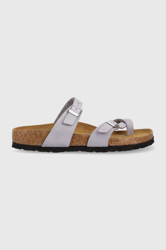 fioletowy Birkenstock klapki skórzane Mayari SFB Damski