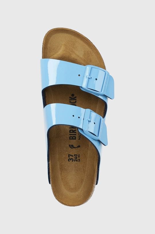 turquoise Birkenstock sliders Arizona