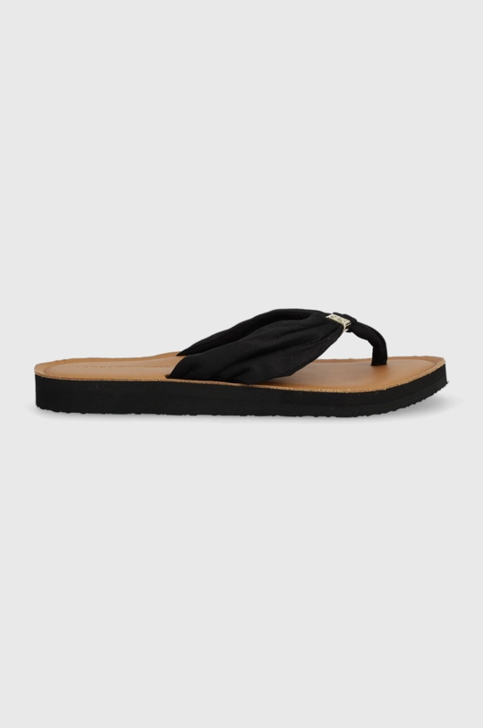 μαύρο Σαγιονάρες Tommy Hilfiger TH ELEVATED BEACH SANDAL Γυναικεία