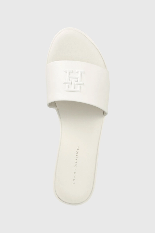 білий Шкіряні шльопанці Tommy Hilfiger TH POP MULE