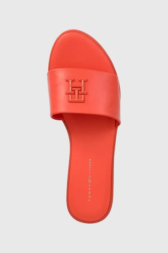 πορτοκαλί Δερμάτινες παντόφλες Tommy Hilfiger TH POP MULE