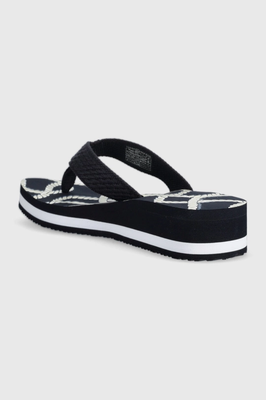 Japanke Tommy Hilfiger TOMMY ROPE M WEDGE SANDAL  Vanjski dio: Tekstilni materijal Unutrašnji dio: Sintetički materijal, Tekstilni materijal Potplat: Sintetički materijal