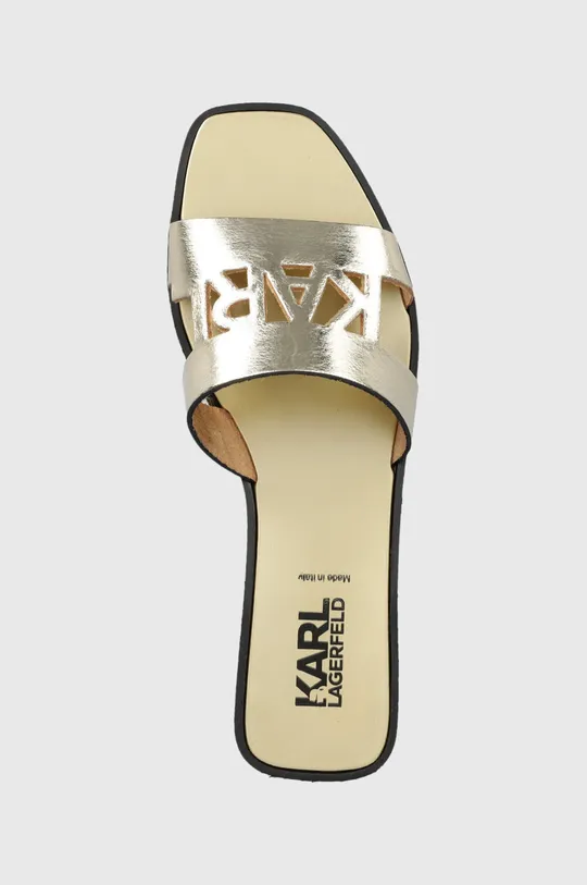 arany Karl Lagerfeld bőr papucs SKOOT II