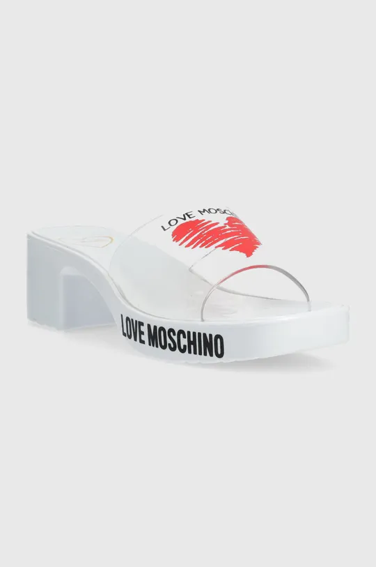 Παντόφλες Love Moschino λευκό