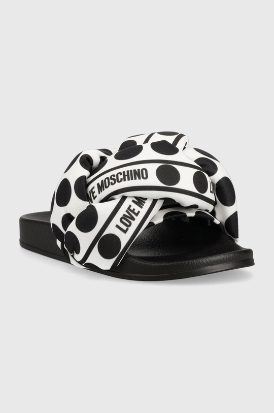 Love Moschino klapki Pool 25 Foulard czarny