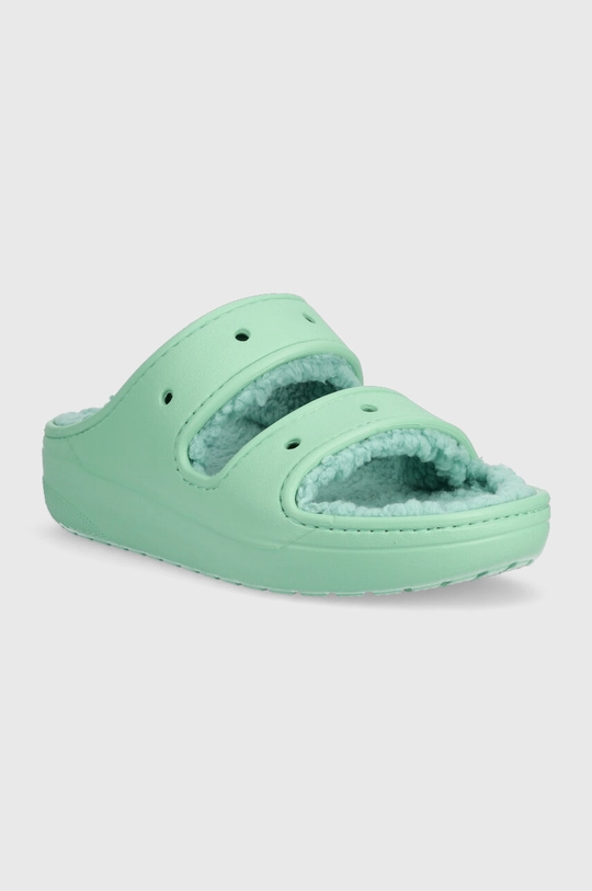 Παντόφλες Crocs Classic Cozzy Sandal τιρκουάζ