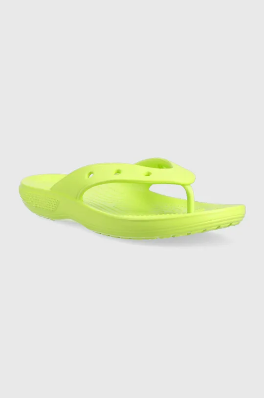 Žabky Crocs Classic Flip žlutě zelená