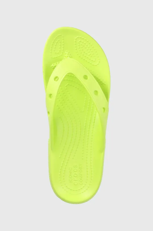 žlutě zelená Žabky Crocs Classic Flip