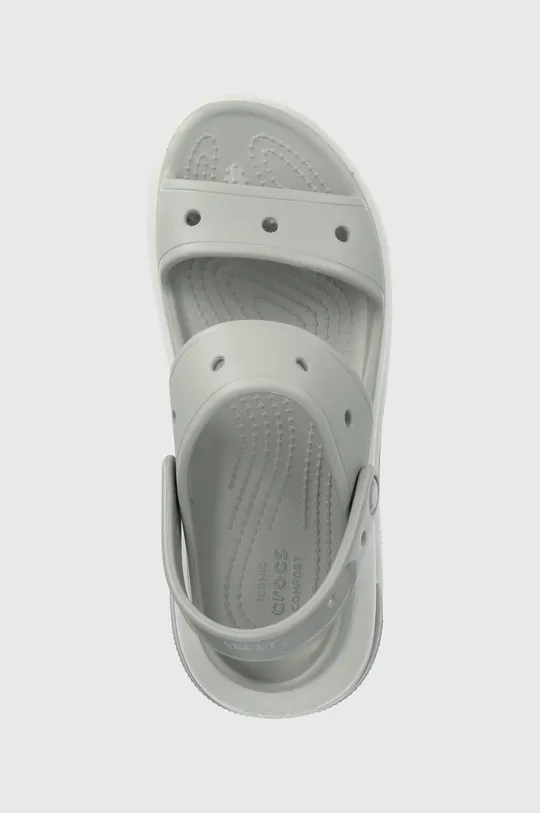 gray Crocs sliders Classic Mega Crush sandal