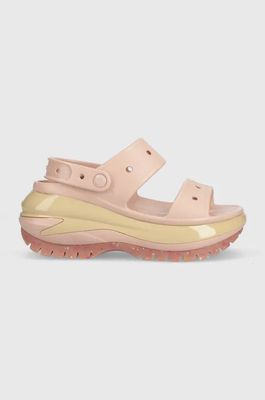 ροζ Παντόφλες Crocs Classic Mega Crush Sandal Γυναικεία
