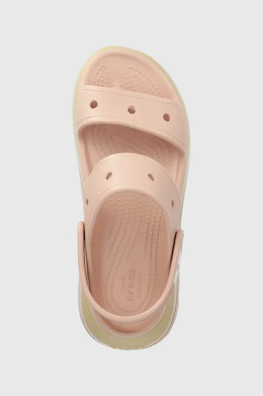 pink Crocs sliders Classic Mega Crush sandal
