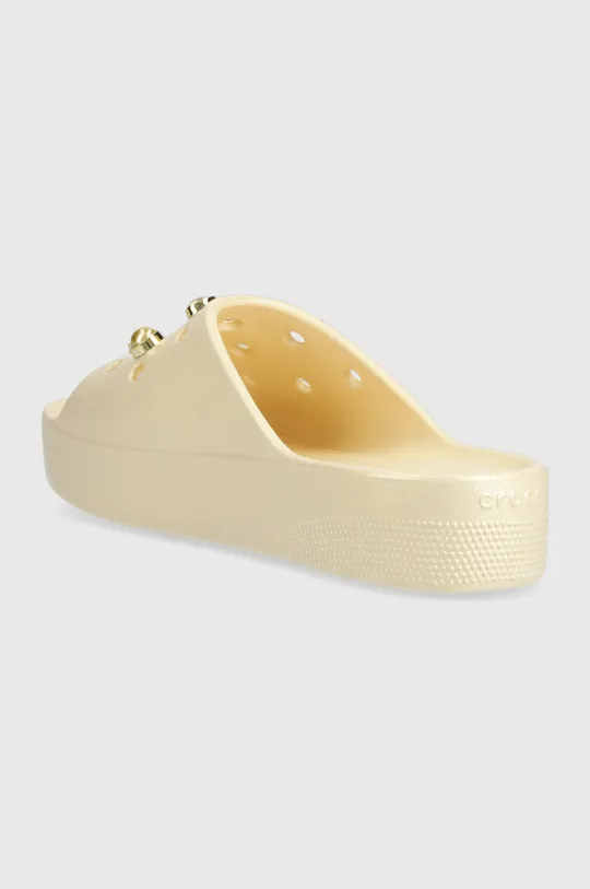 Natikače Crocs Classic Platform Crystals Perls Slide  Vanjski dio: Sintetički materijal Unutrašnji dio: Sintetički materijal Potplat: Sintetički materijal