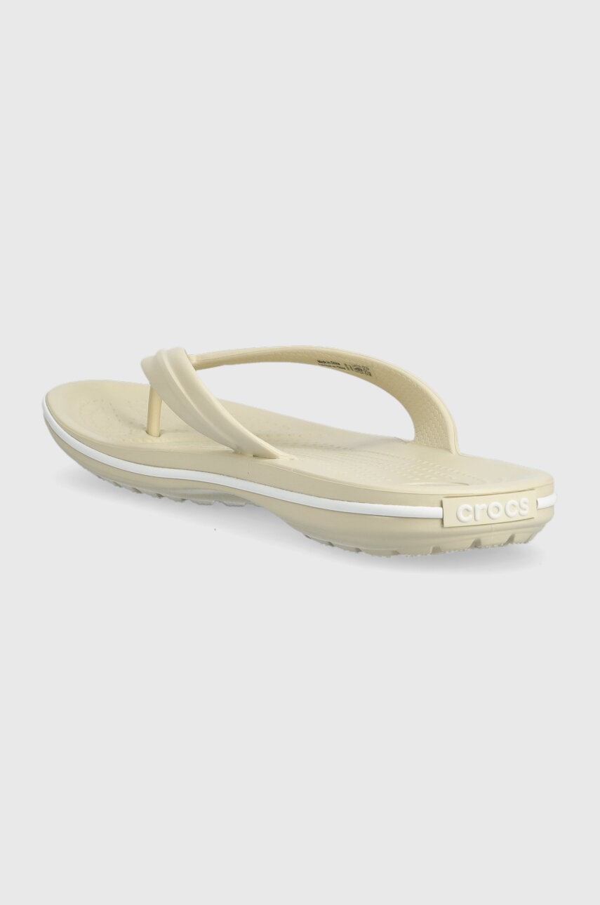 Crocs flip flops Crocband Flip women's beige color | buy on PRM