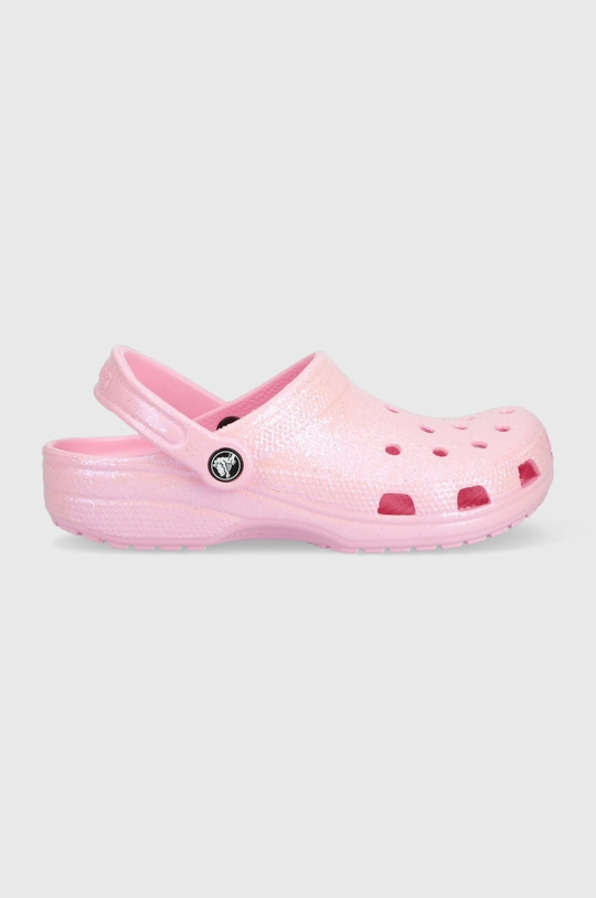 розовый Шлепанцы Crocs Classic Glitter Clog Женский